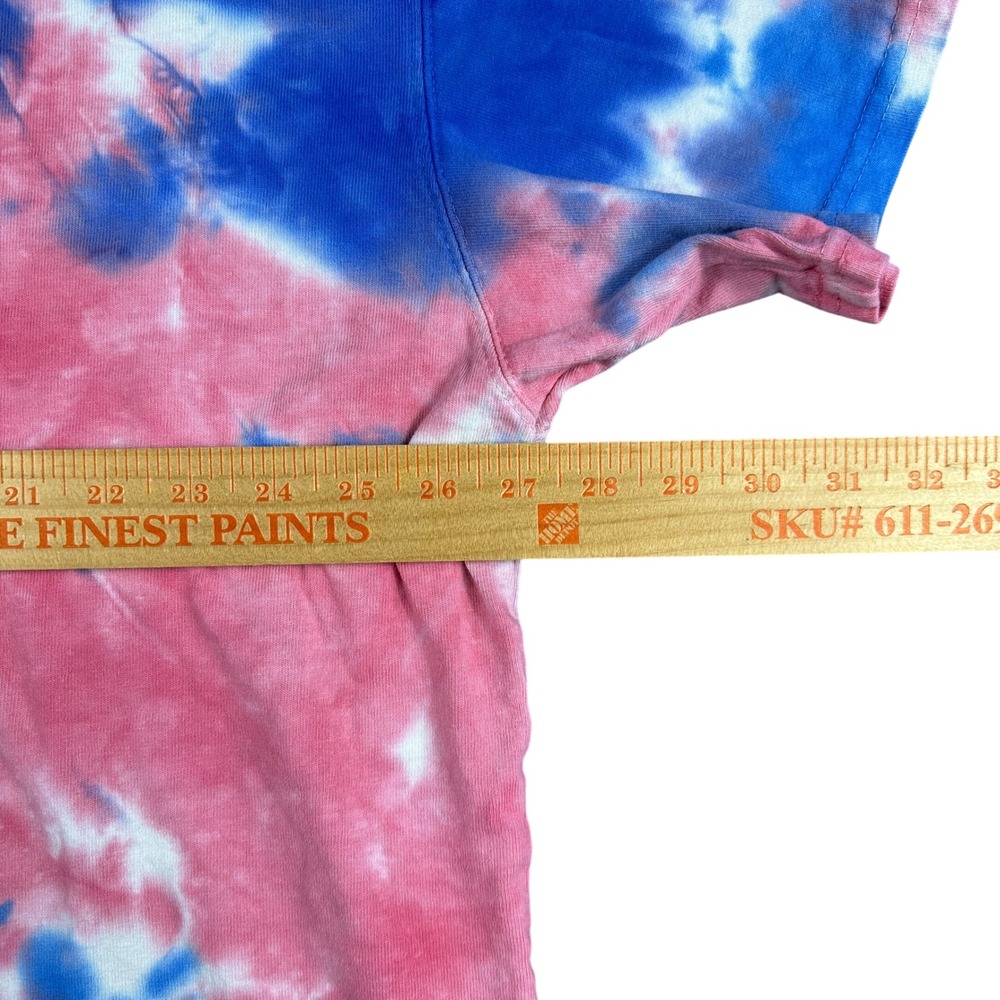 Nike Sportswear Tie Dye T-Shirt Mens XXL Red Blue Loose Fit Logo Tee - Picture 5 of 8